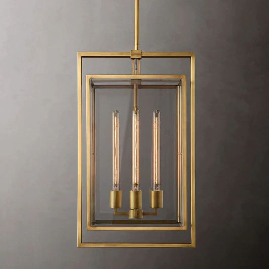 Becker Glass Lantern Modern Pendant