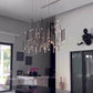 Bellini Rectangular Tubular Pendant Light Chandelier-Meet Lighting