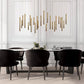 Bellini Rectangular Tubular Pendant Light Chandelier-Meet Lighting