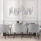 Bellini Rectangular Tubular Pendant Light Chandelier-Meet Lighting