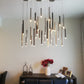 Bellini Round Metal Tubular Pendant Light Chandelier-Meet Lighting