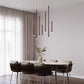 Bellini Round Metal Tubular Pendant Light Chandelier-Meet Lighting