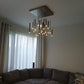 Bellini Round Two-Tone Tubular Pendant Light Chandelier-Meet Lighting