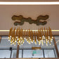 Bellini Round Two-Tone Tubular Pendant Light Chandelier-Meet Lighting