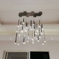 Bellini Round Two-Tone Tubular Pendant Light Chandelier-Meet Lighting