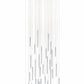 Bellini Round Two-Tone Tubular Pendant Light Chandelier-Meet Lighting