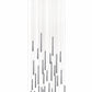 Bellini Round Two-Tone Tubular Pendant Light Chandelier-Meet Lighting