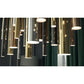 Bellini Round Two-Tone Tubular Pendant Light Chandelier-Meet Lighting