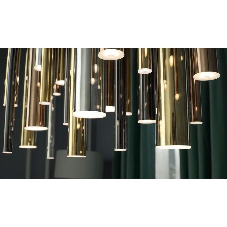 Bellini Round Two-Tone Tubular Pendant Light Chandelier-Meet Lighting