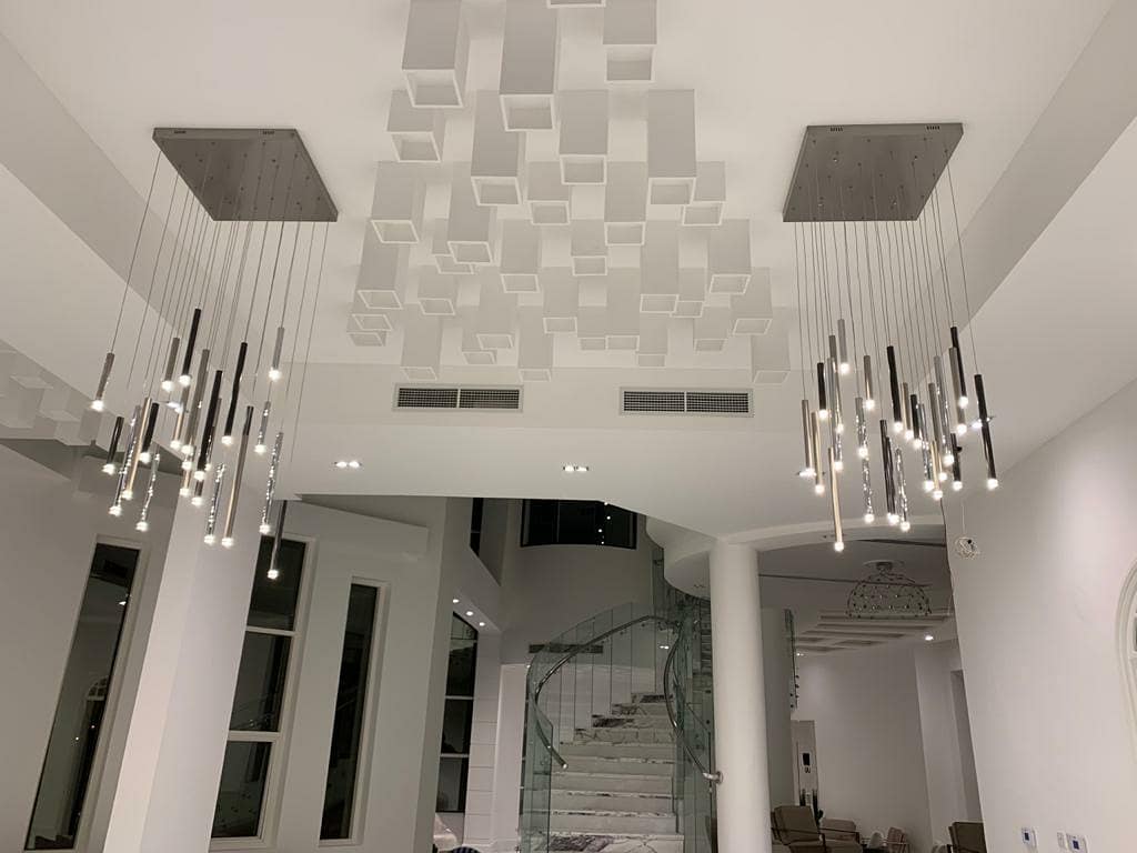 Bellini Square Tubular Pendant Light Chandelier-MEET LIGHTING