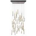 Bellini Square Tubular Pendant Light Chandelier-MEET LIGHTING