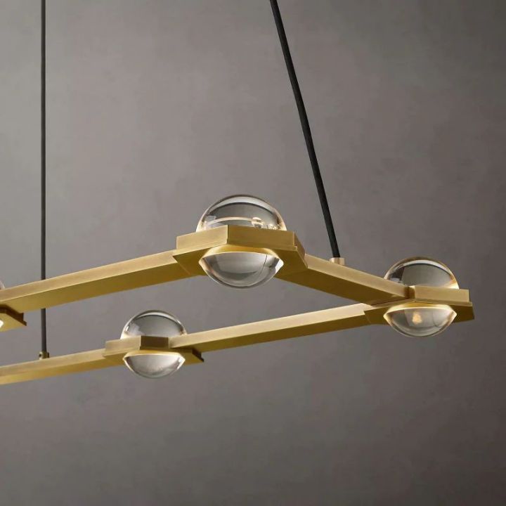Eclatant Rectangular Chandelier 54"