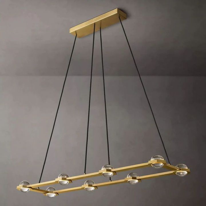 Eclatant Rectangular Chandelier 54"