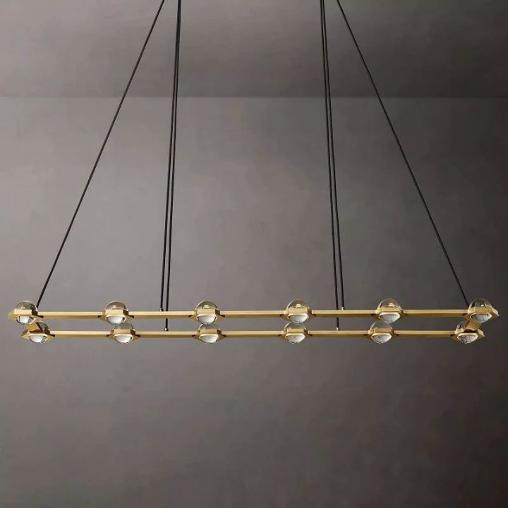 Eclatant Rectangular Chandelier 72"