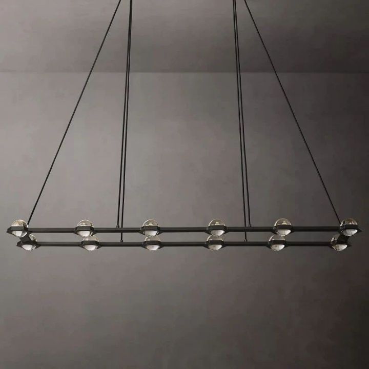 Eclatant Rectangular Chandelier 72"