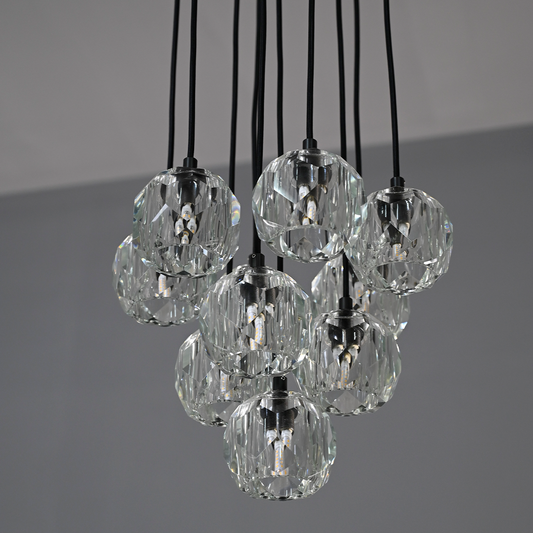 Bille De Crystal Ball Cluster Chandelier 14"-Meet Lighting