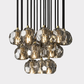 Bille De Crystal Ball Cluster Chandelier 19"-Meet Lighting