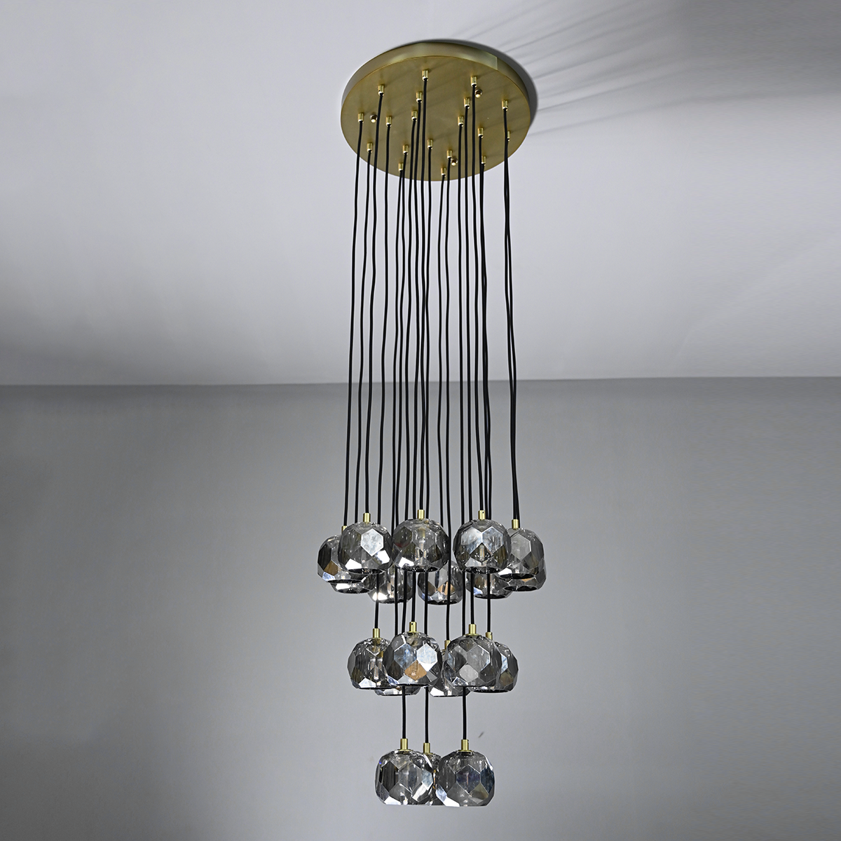 Bille De Crystal Ball Cluster Chandelier 19"-Meet Lighting