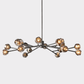 Bille De Crystal Ball Round Chandelier 48"-Meet Lighting