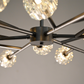 Bille De Crystal Ball Round Chandelier 60"-Meet Lighting