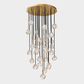 Bille De Crystal Round Cluster Chandelier 30"-Meet Lighting