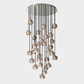 Bille De Crystal Round Cluster Chandelier 30"-Meet Lighting