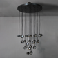 Bille De Crystal Round Cluster Chandelier 30"-Meet Lighting