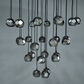 Bille De Crystal Round Cluster Chandelier 30"-Meet Lighting