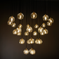 Bille De Crystal Round Cluster Chandelier 30"-Meet Lighting