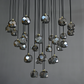 Bille De Crystal Round Cluster Chandelier 30"-Meet Lighting