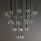 Bille De Crystal Round Cluster Chandelier 30"-Meet Lighting