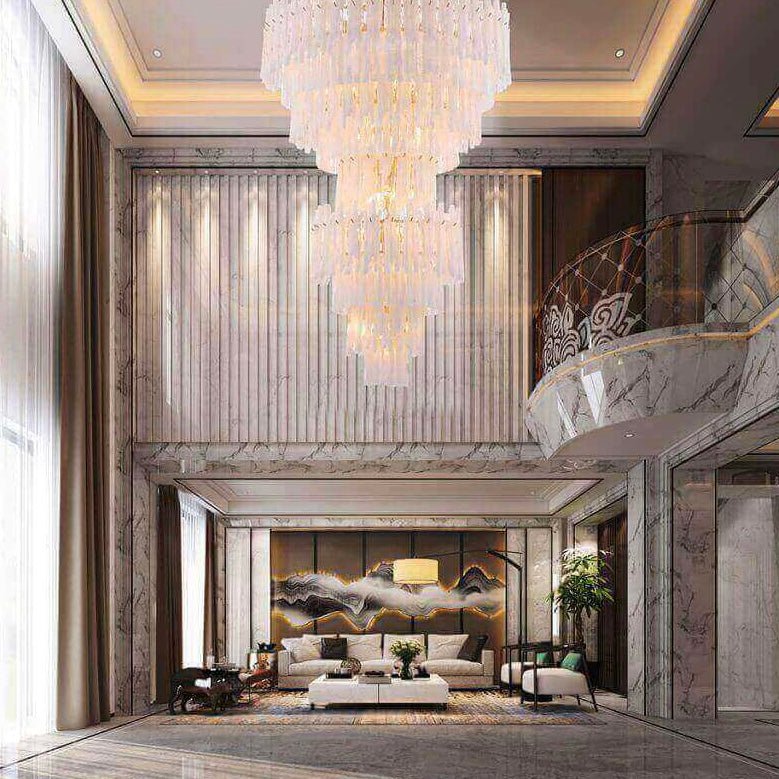 Blanche Tiered Chandelier-Meet Lighting