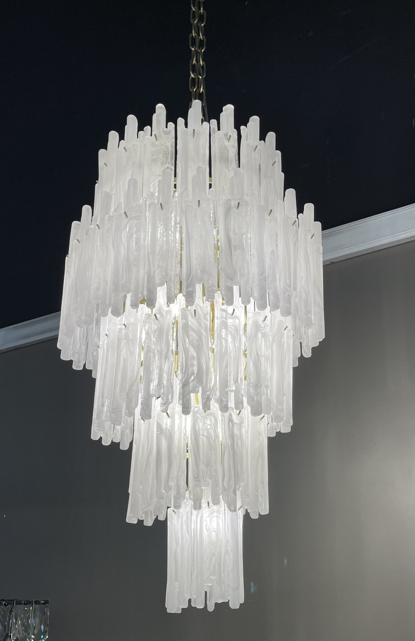 Blanche Tiered Chandelier-Meet Lighting