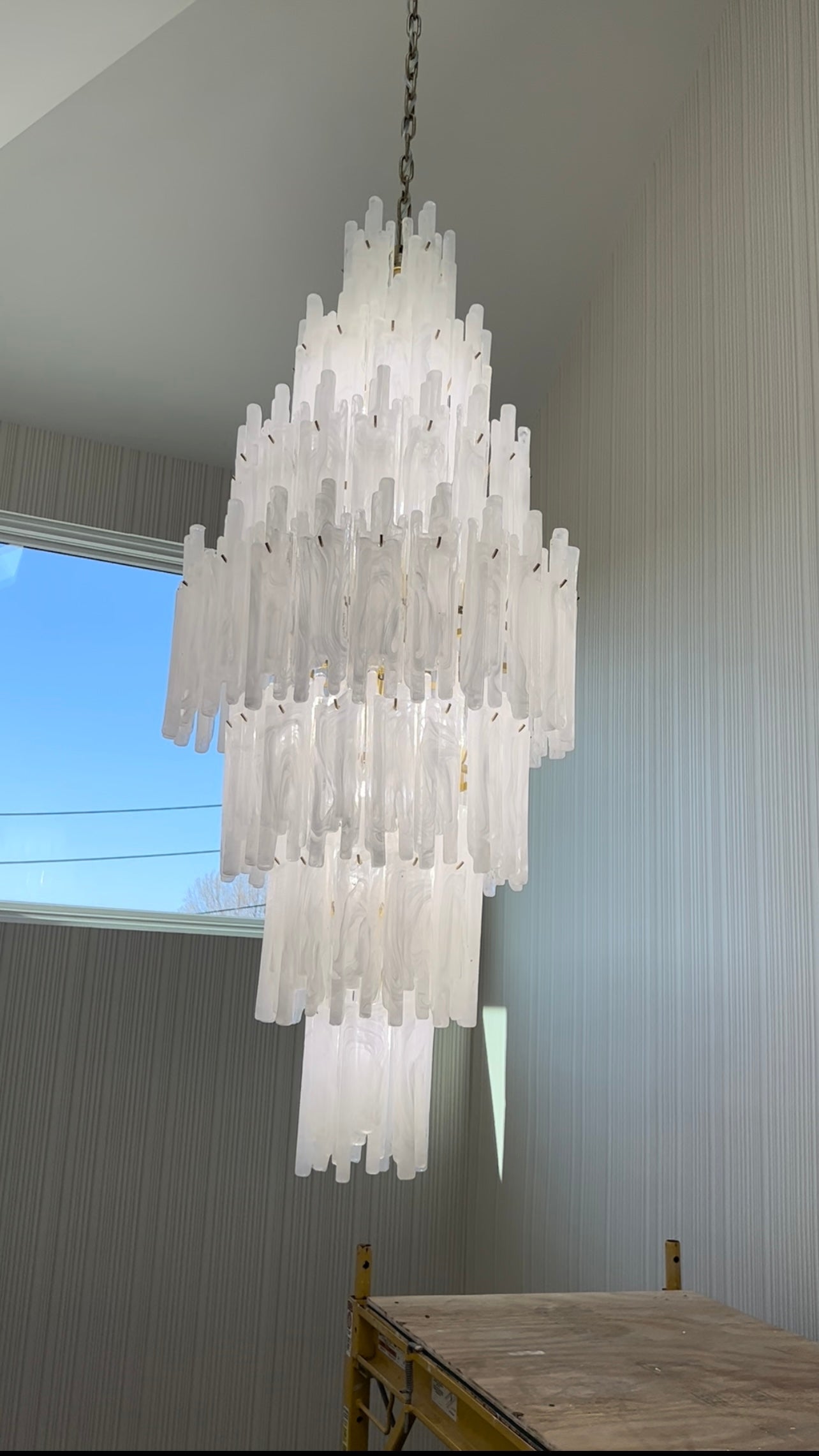 Blanche Tiered Chandelier-Meet Lighting