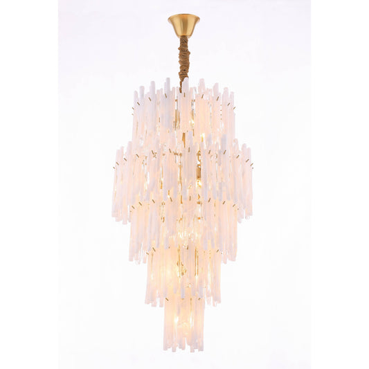 Blanche Tiered Chandelier-Meet Lighting