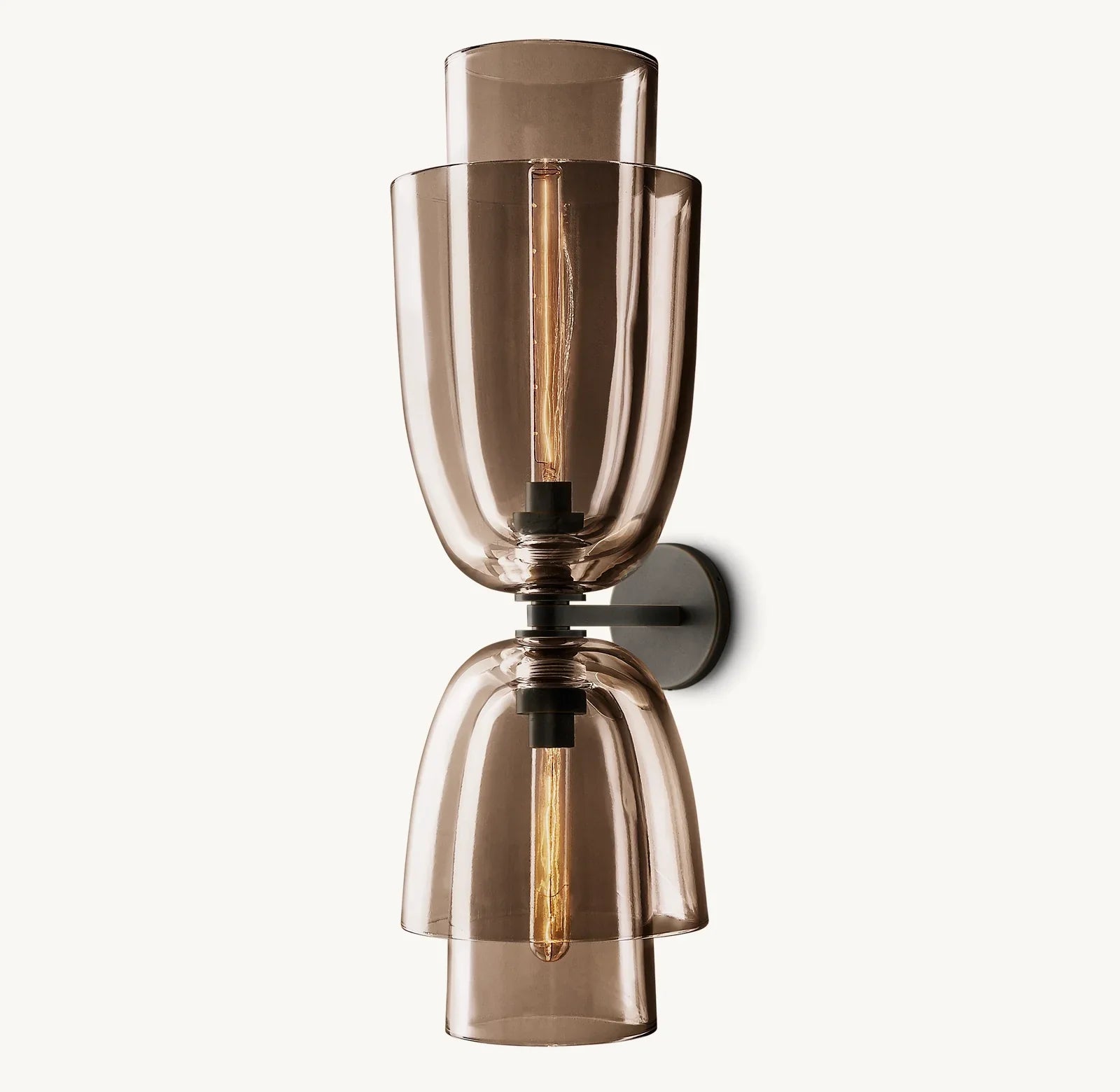 Blom Amber Glass Cloche Grand Sconce