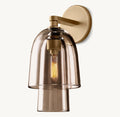 Blom Amber Glass Flute Sconce