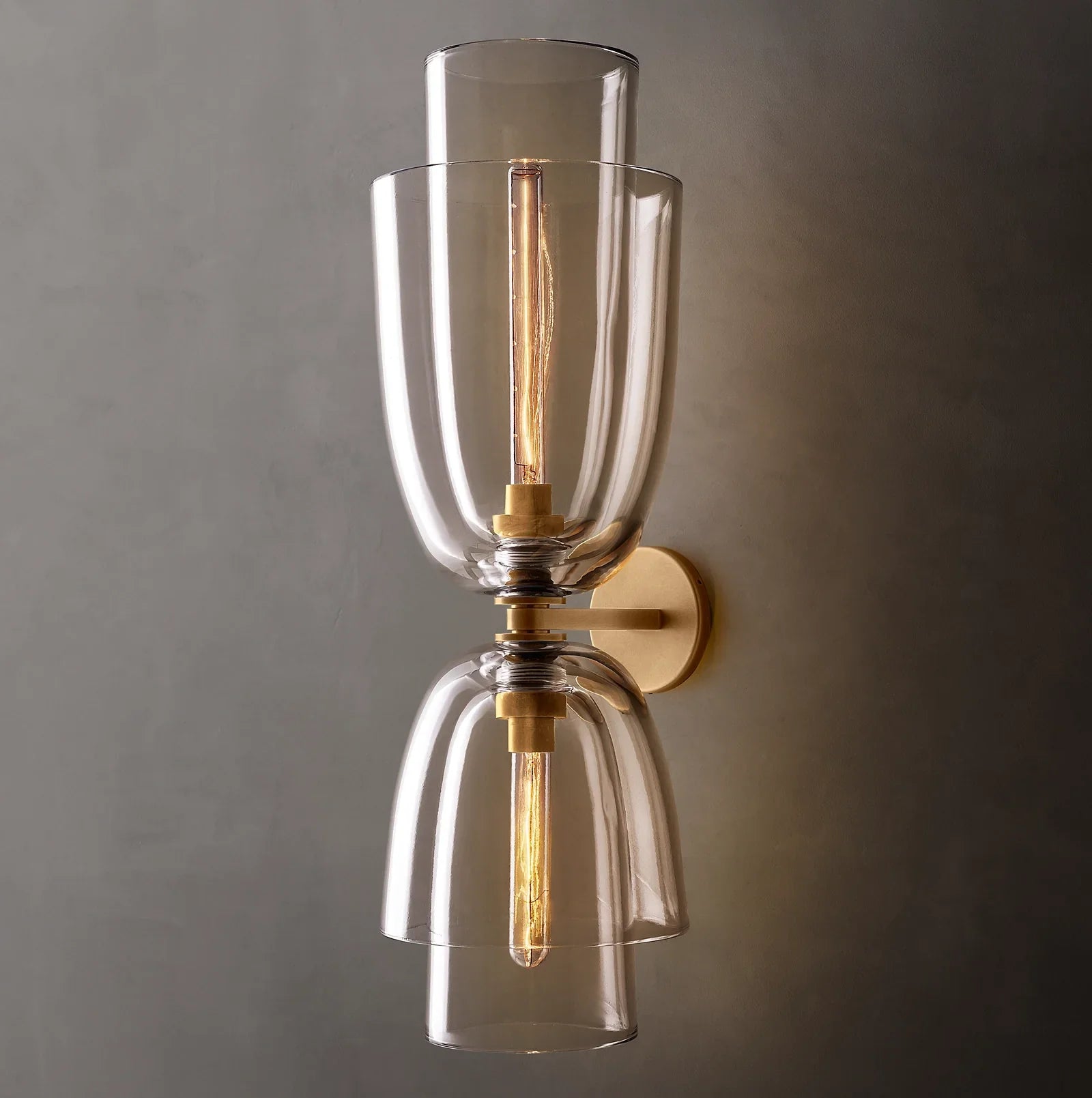 Blom Clear Glass Cloche Grand Sconce