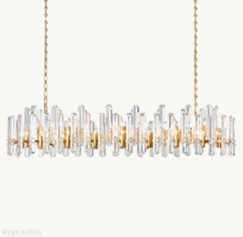 Bonnington Rectangular chandelier 54” 72"-Momo Lighting