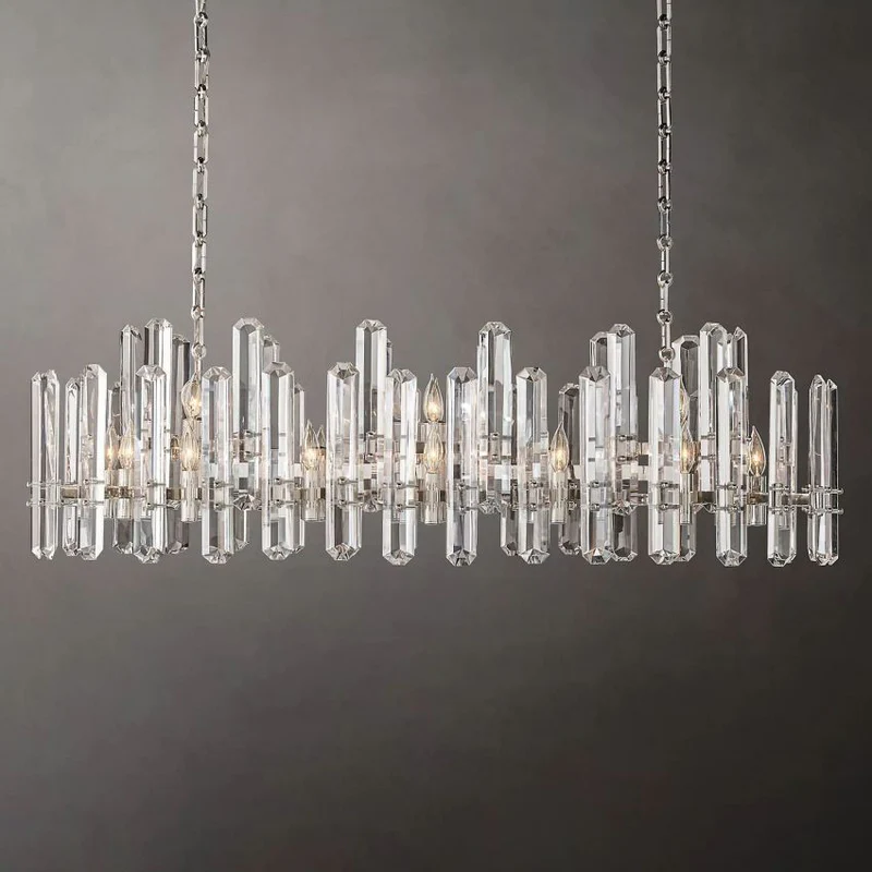 Bonnington Rectangular chandelier 54” 72"-Momo Lighting
