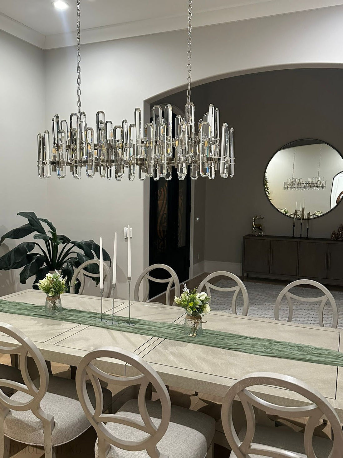 Bonnington Rectangular chandelier 54” 72"-MeetLighting