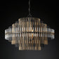 Emily Brass Metal Round Chandelier