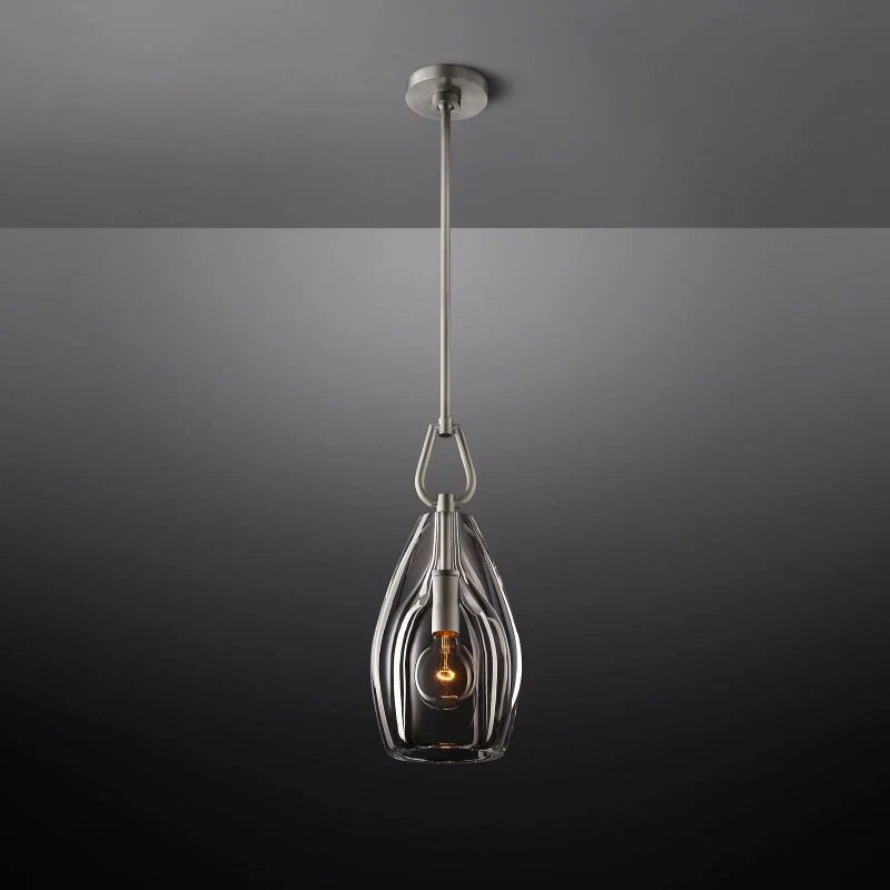 Bota Modern Flute Glass Pendant Light, Pendant Light For Hallway, Kitchen Island Pendant-Meet Lighting