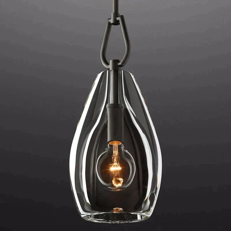 Bota Modern Flute Glass Pendant Light, Pendant Light For Hallway, Kitchen Island Pendant-Meet Lighting