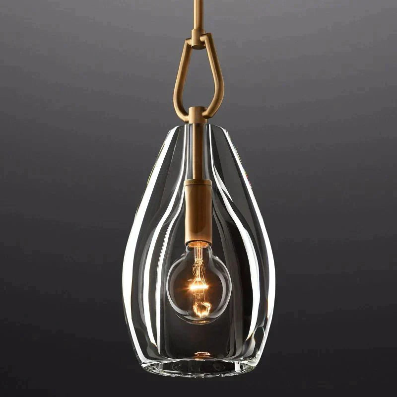 Bota Modern Flute Glass Pendant Light, Pendant Light For Hallway, Kitchen Island Pendant-Meet Lighting