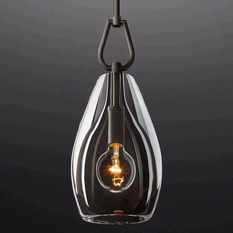 Bota Modern Flute Glass Pendant Light, Pendant Light For Hallway, Kitchen Island Pendant-Meet Lighting