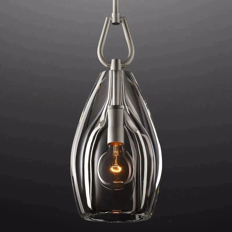 Bota Modern Flute Glass Pendant Light, Pendant Light For Hallway, Kitchen Island Pendant-Meet Lighting