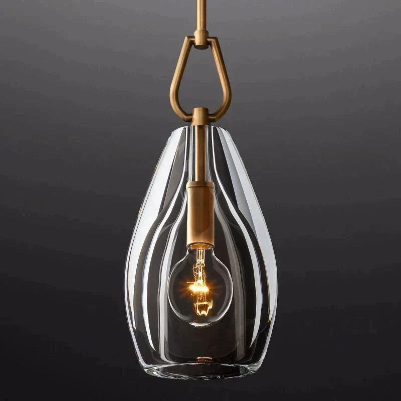 Bota Modern Flute Glass Pendant Light, Pendant Light For Hallway, Kitchen Island Pendant-Meet Lighting