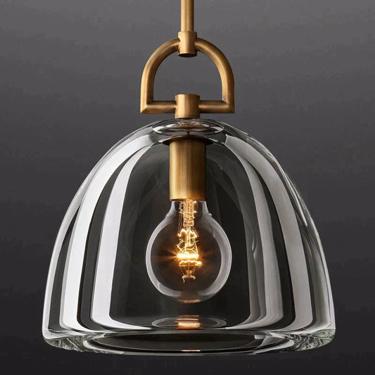 Bota Modern Dome Glass Pendant Light, Pendant Light For Hallway