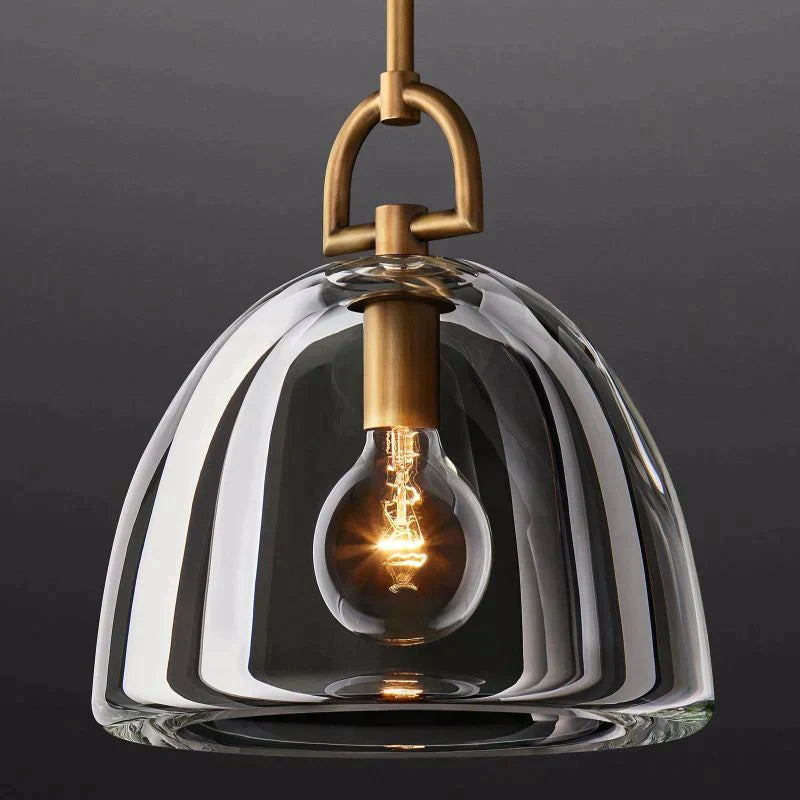 Bota Modern Dome Glass Pendant Light, Pendant Light For Hallway